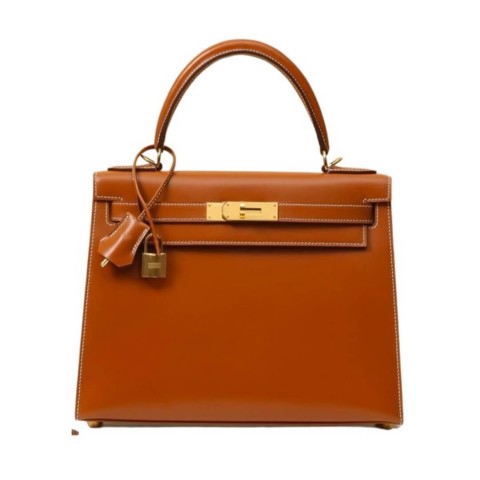 Hermès Kelly25 Sellier Gold Box Calf &Gold Hardware